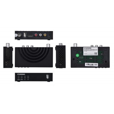 Цифровой ресивер DVB-T2 STARWIND CT-220 черный Цифровой ресивер DVB-T2 STARWIND CT-220 черный