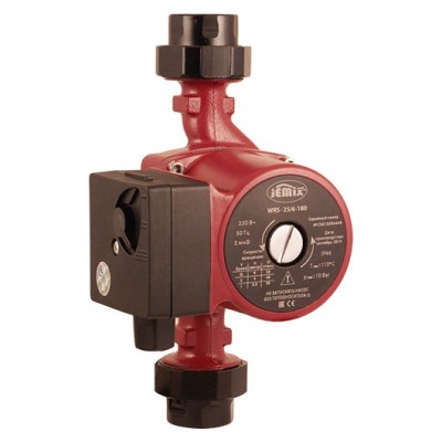 Насос циркуляционный Jemix UPS 25/60 180 с гайками (с кабелем и вилкой) Насос циркуляционный Jemix UPS 25/60 180 с гайками (с кабелем и вилкой)