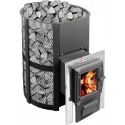 Печь банная ТМФ Кольчуга 9-14 (чугунная дверца со стеклом)