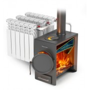 Отопительная печь ТМФ водогрейная Нормаль-батарея ТВ ТО антрацит 115