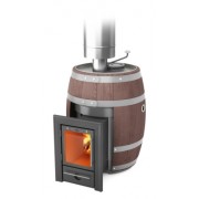 Печь банная ТМФ Скоропарка 2012 Inox Люмина Баррель палисандр