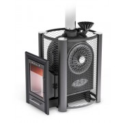 Печь банная ТМФ Чёрная жемчужина Люмина Плюс с чугунной каменкой