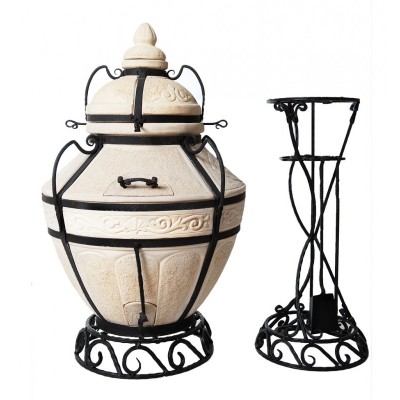 Тандыр Амфора Аладдин (в комплекте со стойкой под крышку и подставкой под тандыр) Тандыр Амфора Аладдин (в комплекте со стойкой под крышку и подставкой под тандыр)
