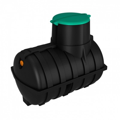 Емкость ЭКОПРОМ подземная U 3000 с выходом черная Емкость ЭКОПРОМ подземная U 3000 с выходом черная