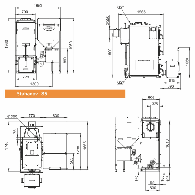 Твердотопливный котел ZOTA Stahanov 45 Твердотопливный котел ZOTA Stahanov 45