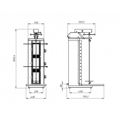 Шаверма газовая Ф3ШмГ (с мотором/у) Grill Master Шаверма газовая Ф3ШмГ (с мотором/у) Grill Master