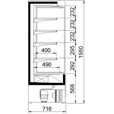 Холодильная горка Ариада Crosby ВС 1.70А-1250 (встроенный холод) Холодильная горка Ариада Crosby ВС 1.70А-1250 (встроенный холод)